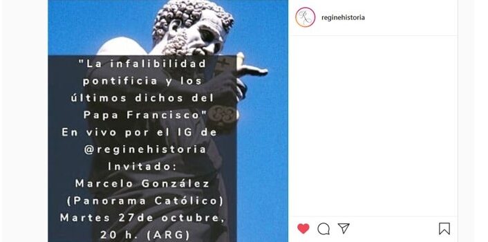 La infalibilidad papal. Un encuentro con Régine Historia
